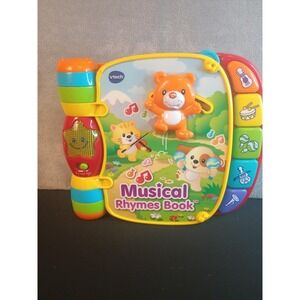 VTech Musical Rhymes Book Baby Toddler Toy Multicolor Light Up Sound Boys